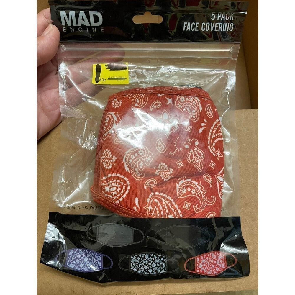 Mad Engine 5pk face masks - Picture 3 of 3